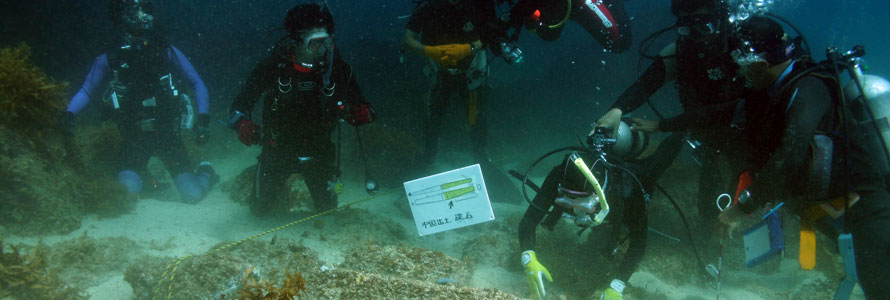 2007年8月 小値賀島前方湾海底遺跡見学会